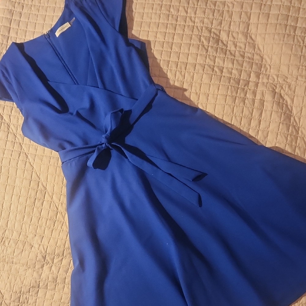 Calvin Klein Royal Blue Midi Dress